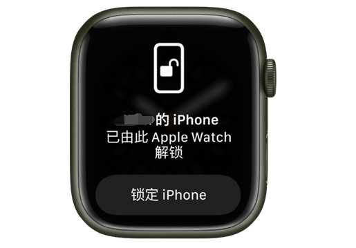 海曙苹果手机维修分享用 AppleWatch 解锁配备面容 ID 的 iPhone方法 